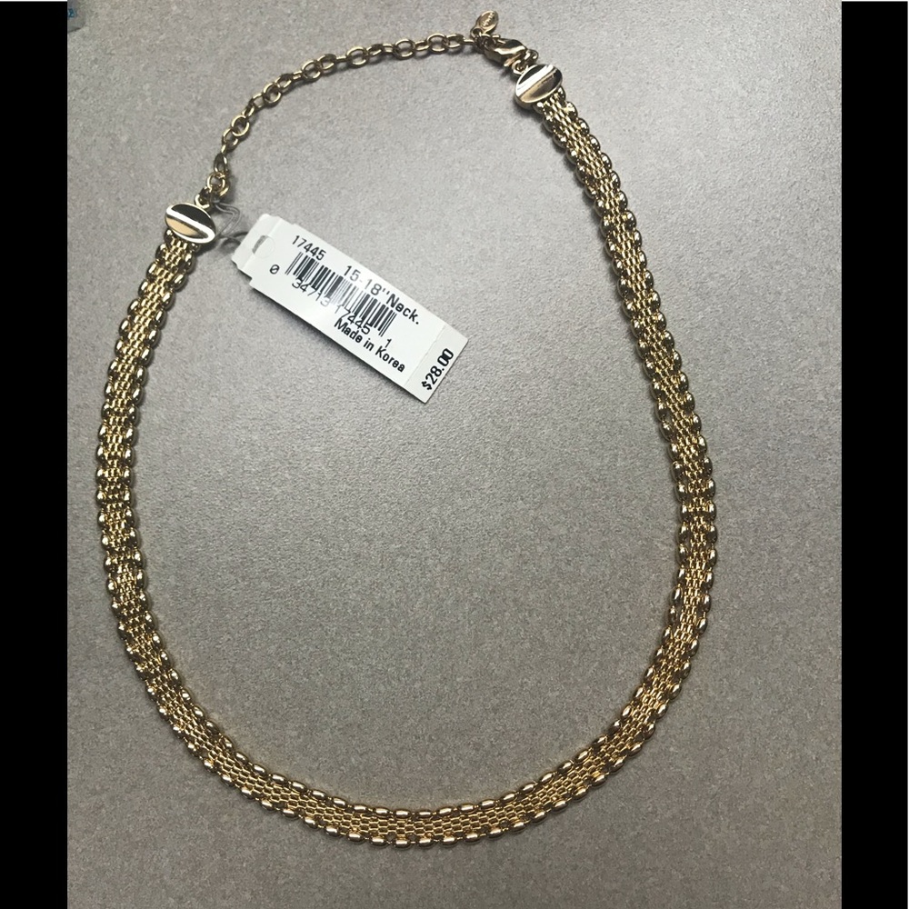 Monet gold necklace 15-18 inch